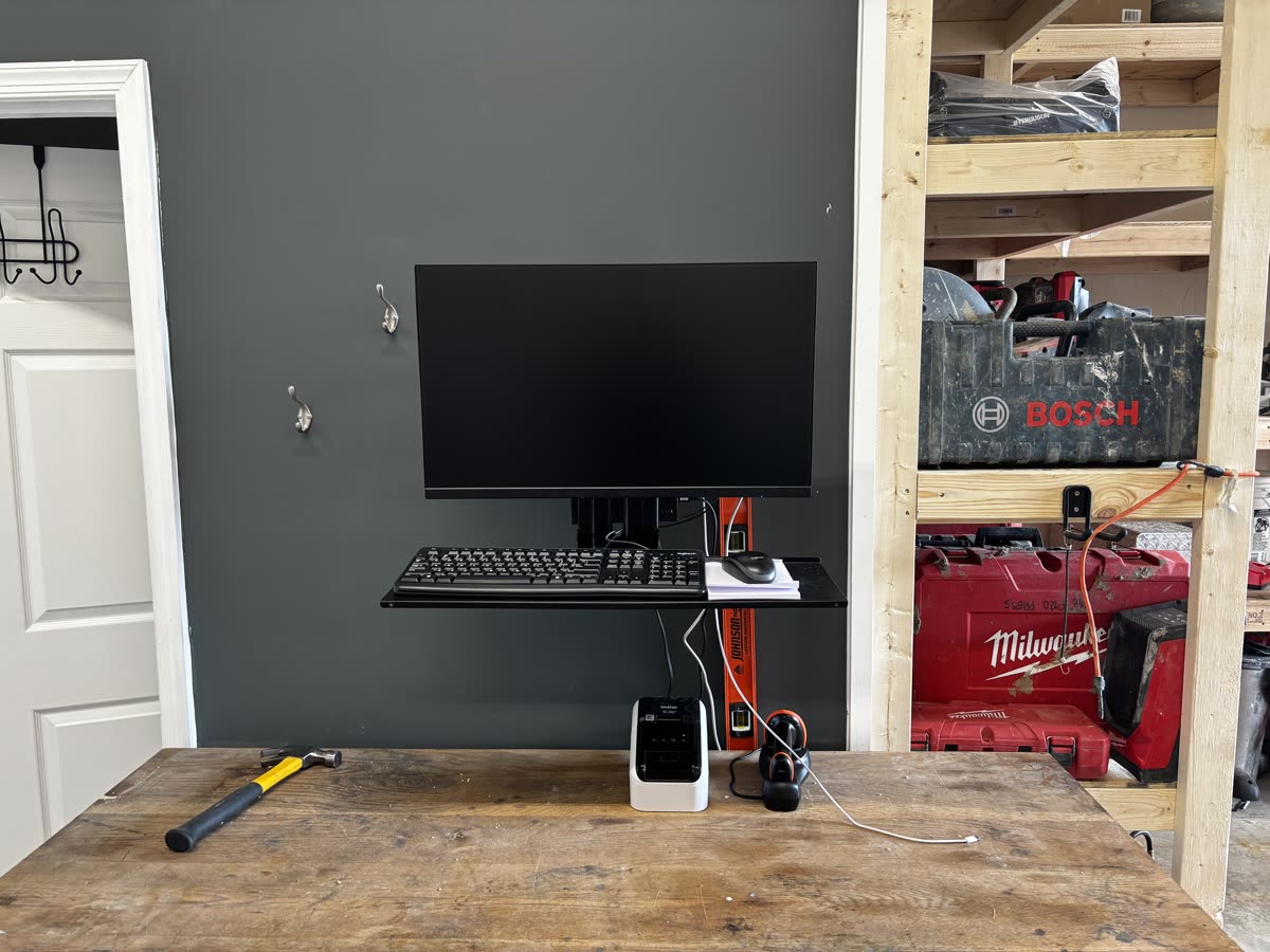Connor's workshop bench